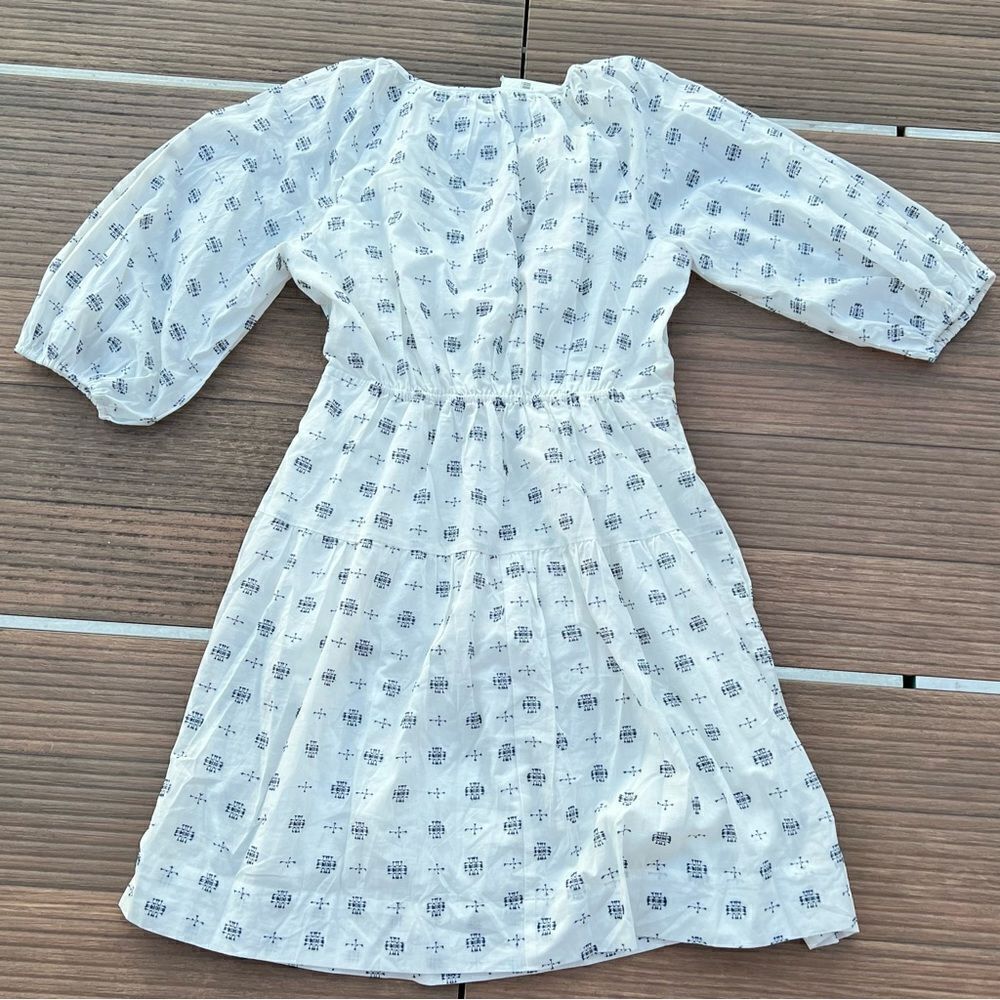 Anthropologie Women’s Tiered Tunic Dress | Color: White | Size: Medium - Picture 4 of 5